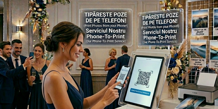 Phone 2 Print + Cabina Foto & Selfie 360 – când telefonul tău devine mini-laborator foto 📸😄